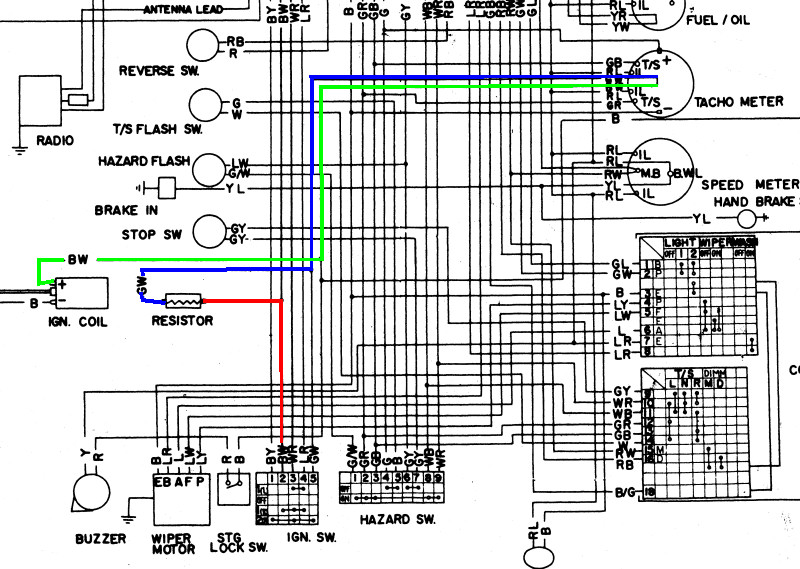 73 240z Wiring Diagram